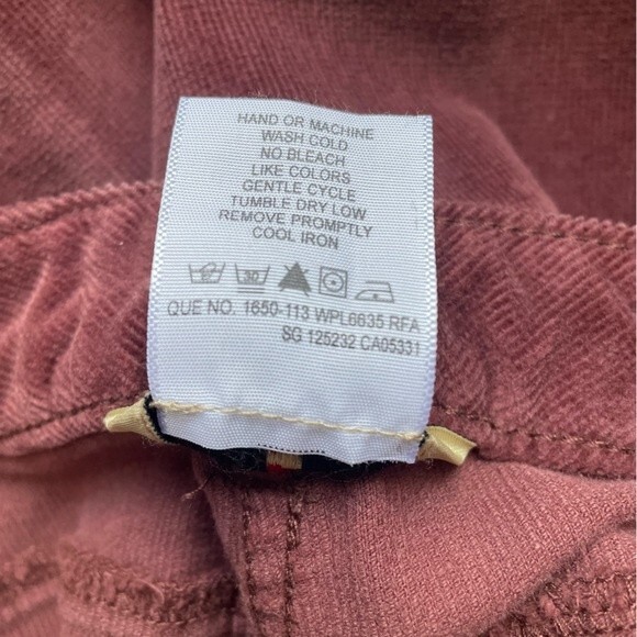 NWT Woolrich Holly Hills Stretch Corduroy Pants Brick Red Straight Leg Size 14 - Picture 9 of 11
